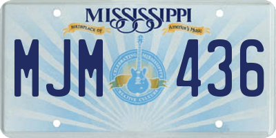 MS license plate MJM436