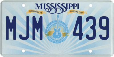 MS license plate MJM439