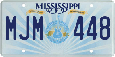 MS license plate MJM448