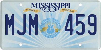 MS license plate MJM459