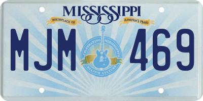 MS license plate MJM469