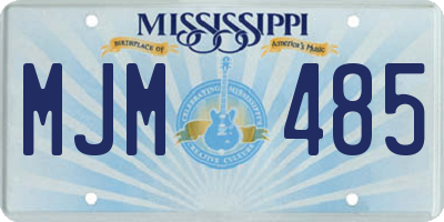 MS license plate MJM485