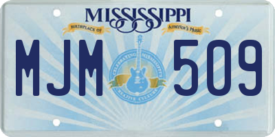 MS license plate MJM509