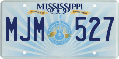 MS license plate MJM527