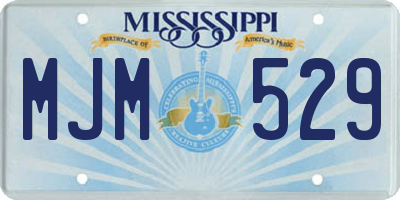 MS license plate MJM529