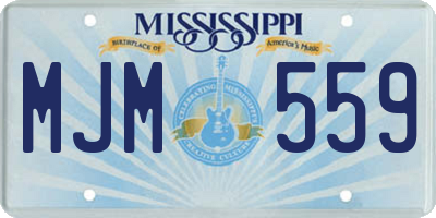 MS license plate MJM559