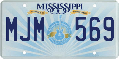 MS license plate MJM569