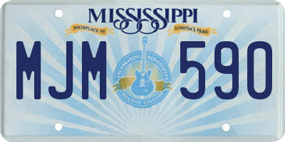 MS license plate MJM590