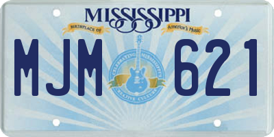 MS license plate MJM621