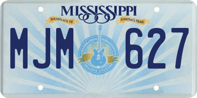 MS license plate MJM627