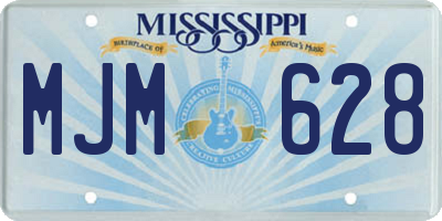 MS license plate MJM628