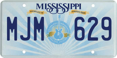 MS license plate MJM629