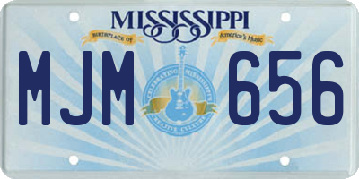 MS license plate MJM656