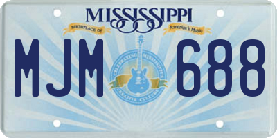 MS license plate MJM688