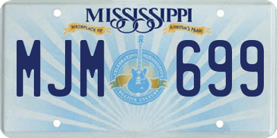 MS license plate MJM699
