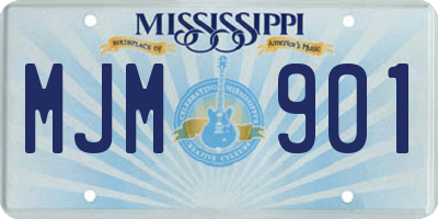 MS license plate MJM901