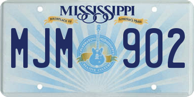 MS license plate MJM902