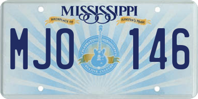 MS license plate MJO146