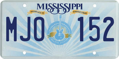 MS license plate MJO152