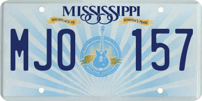 MS license plate MJO157
