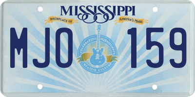 MS license plate MJO159