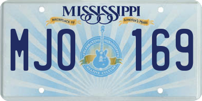 MS license plate MJO169