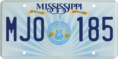 MS license plate MJO185