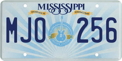 MS license plate MJO256
