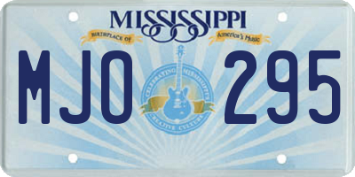 MS license plate MJO295
