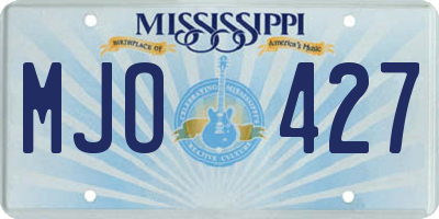MS license plate MJO427