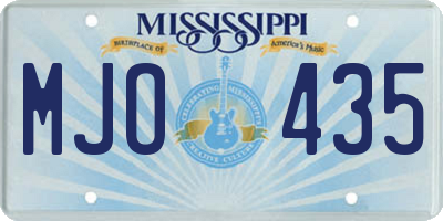 MS license plate MJO435