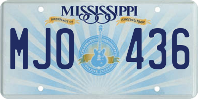 MS license plate MJO436