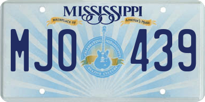 MS license plate MJO439