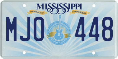 MS license plate MJO448