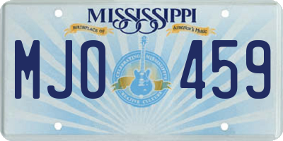 MS license plate MJO459