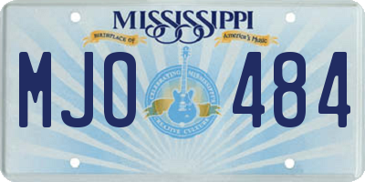 MS license plate MJO484