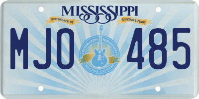 MS license plate MJO485