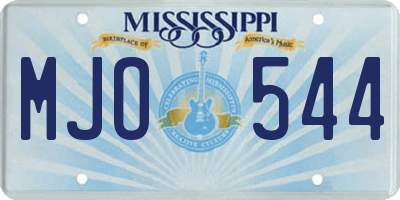 MS license plate MJO544