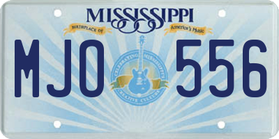 MS license plate MJO556