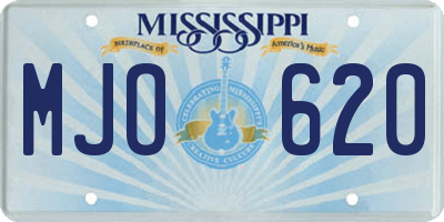 MS license plate MJO620