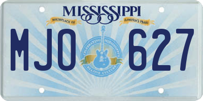 MS license plate MJO627