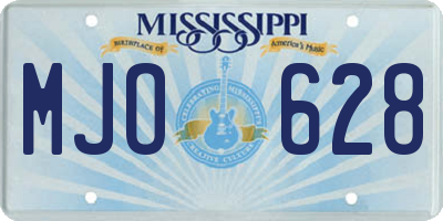 MS license plate MJO628