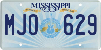 MS license plate MJO629