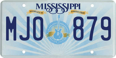 MS license plate MJO879