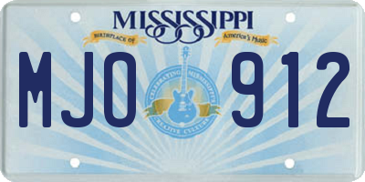 MS license plate MJO912