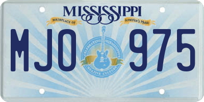 MS license plate MJO975
