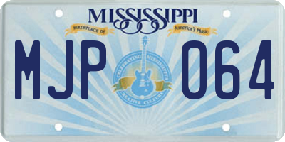 MS license plate MJP064