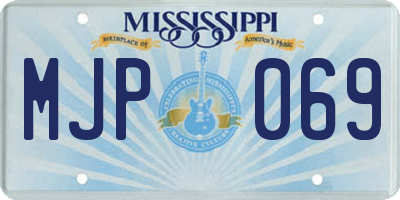 MS license plate MJP069