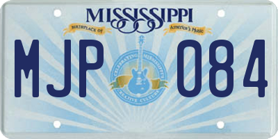 MS license plate MJP084