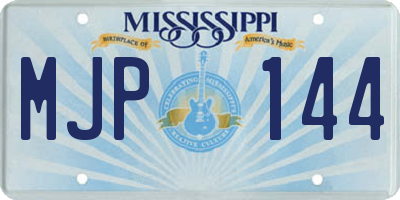 MS license plate MJP144